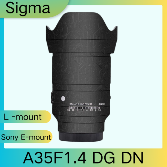 Lentes Sigma A35F1.4 DG DN - Pele câmera, adesivo câmera - com alta resistência a arranhões, à prova d'água e com design elegante.